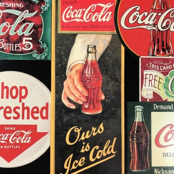 NWOT Vintage Coca-Cola 'Sign Art' Longline Rectangular Tray - Picture 6 of 15